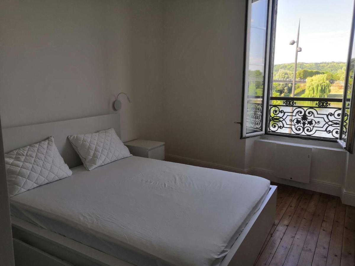 Grand 2P Terrasse Bord De Seine Apartment Mantes-la-Jolie Bagian luar foto